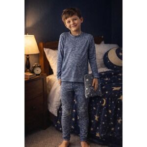 Fruit of the Loom Boys‎ 2-Piece Thermal Sleep Set Long Sleeve Top & Leggings M 8